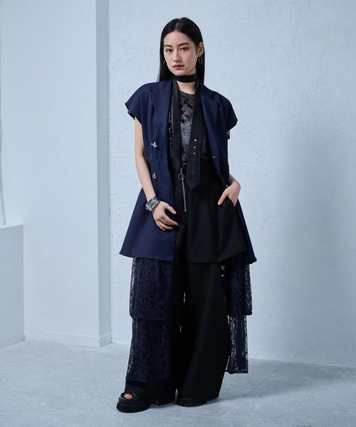 Ellno de Mavie(エルノデメヴィ)の「オパールベロアシアートップス/肩パッド付き(Tシャツ/カットソー・レディース・ブラック系その他/ブルー系その他・FREE)」の20枚目の写真