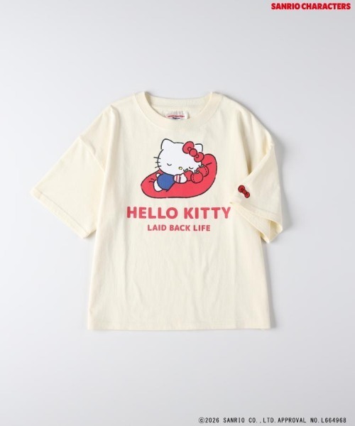 Right-on（ライトオン）の「Other(ソノタ)「サンリオキャラクターズ」プリントＴシャツ（Tシャツ/カットソー・キッズ・ピンク/ホワイト/サックスブルー/ライラック・110/120/130/140）」の2枚目の写真