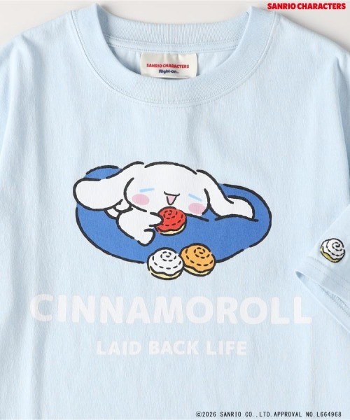 Right-on（ライトオン）の「Other(ソノタ)「サンリオキャラクターズ」プリントＴシャツ（Tシャツ/カットソー・キッズ・ピンク/ホワイト/サックスブルー/ライラック・110/120/130/140）」の5枚目の写真