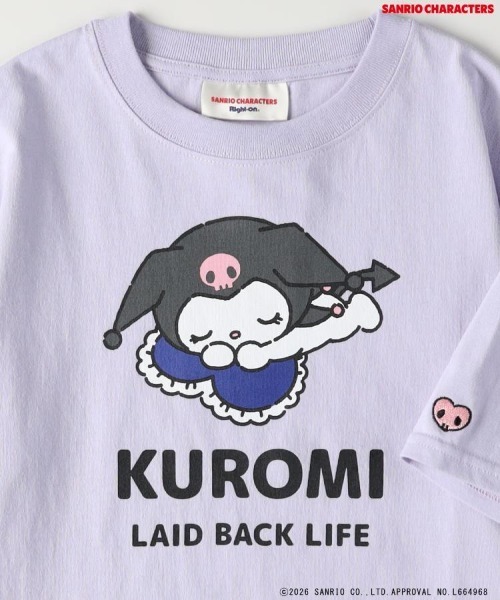 Right-on（ライトオン）の「Other(ソノタ)「サンリオキャラクターズ」プリントＴシャツ（Tシャツ/カットソー・キッズ・ピンク/ホワイト/サックスブルー/ライラック・110/120/130/140）」の12枚目の写真