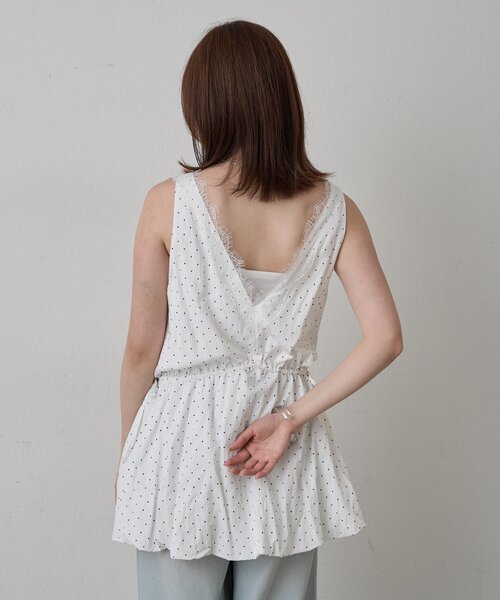 mline（エムライン）の「[mline]バルーンドロスト レースシャツ（シャツ/ブラウス・レディース・オフホワイト/ブラック系その他/ブラック・FREE）」の22枚目の写真