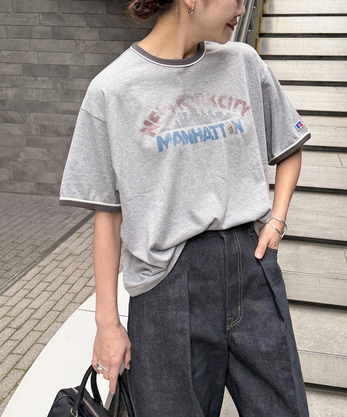 【レア品】 s**t kingz Tシャツ グレー Lサイズ 別注【RUSSELL ATHLETIC *JM for JS】TCRテンジクリンガーS（Tシャツ