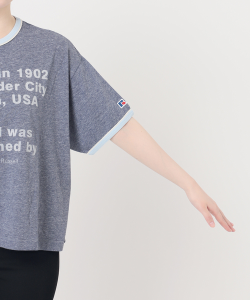 JACKSON MATISSE(ジャクソンマティス)の「別注【RUSSELL ATHLETIC *JM for JS】TCRテンジクリンガーS(Tシャツ/カットソー・レディース・チャコールグレー/ネイビー/ベージュ・FREE)」の15枚目の写真