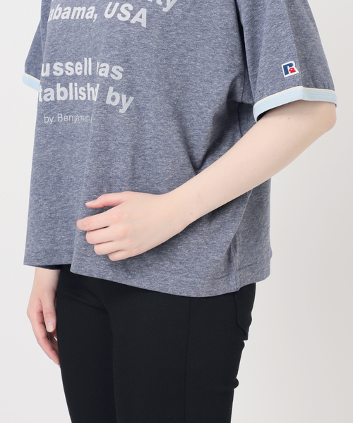 JACKSON MATISSE(ジャクソンマティス)の「別注【RUSSELL ATHLETIC *JM for JS】TCRテンジクリンガーS(Tシャツ/カットソー・レディース・チャコールグレー/ネイビー/ベージュ・FREE)」の16枚目の写真