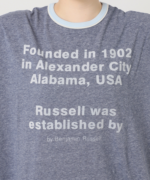 JACKSON MATISSE(ジャクソンマティス)の「別注【RUSSELL ATHLETIC *JM for JS】TCRテンジクリンガーS(Tシャツ/カットソー・レディース・チャコールグレー/ネイビー/ベージュ・FREE)」の17枚目の写真