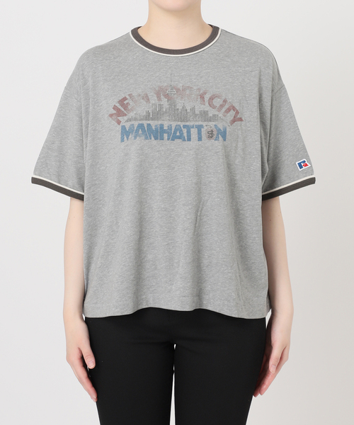 JACKSON MATISSE(ジャクソンマティス)の「別注【RUSSELL ATHLETIC *JM for JS】TCRテンジクリンガーS(Tシャツ/カットソー・レディース・チャコールグレー/ネイビー/ベージュ・FREE)」の21枚目の写真