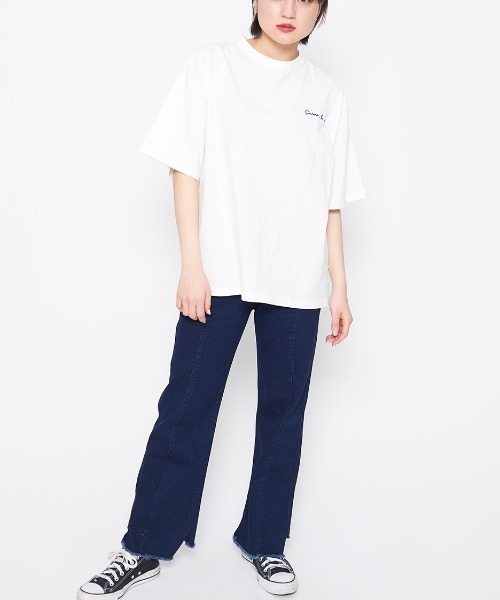 DOUBLE STEAL（ダブルスティール）の「Sun Town Tee（Tシャツ/カットソー・レディース・ホワイト/サックスブルー/ラベンダー・FREE）」の11枚目の写真