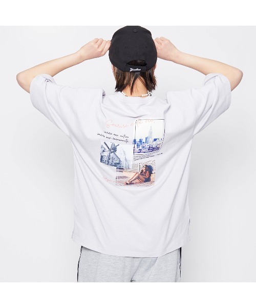 DOUBLE STEAL（ダブルスティール）の「Sun Town Tee（Tシャツ/カットソー・レディース・ホワイト/サックスブルー/ラベンダー・FREE）」の19枚目の写真