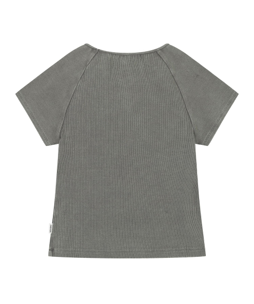 ORDINARY HOLIDAY（オーディナリー ホリデー）の「LACE UP SLEEVES T-SHIRT [GREY]（Tシャツ/カットソー・レディース・その他・FREE）」の4枚目の写真