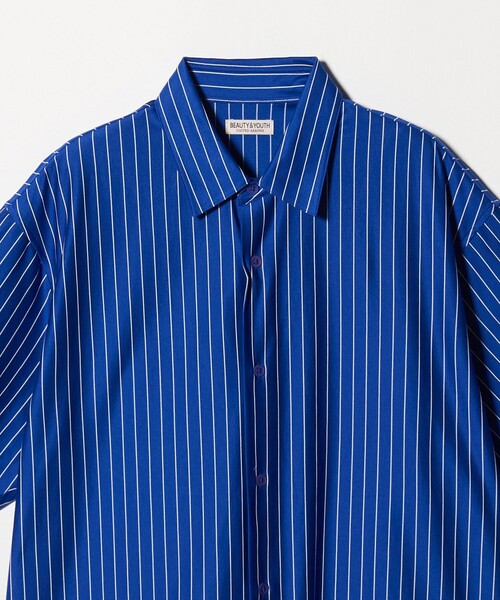 BEAUTY&YOUTH UNITED ARROWS(ビューティーアンドユースユナイテッドアローズ)の「カネマサ莫大小 ストライプ スクエア フィット レギュラー シャツ(シャツ/ブラウス・メンズ・ロイヤルブルー/オフホワイト・M/L/XL/S)」の12枚目の写真