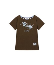 COIRIS（コイリス）の「ソルナワンショルダーカラー配色半袖Tシャツ（13カラー）（Tシャツ/カットソー）」