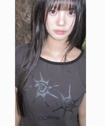 COIRIS（コイリス）の「ソルナワンショルダーカラー配色半袖Tシャツ（13カラー）（Tシャツ/カットソー）」