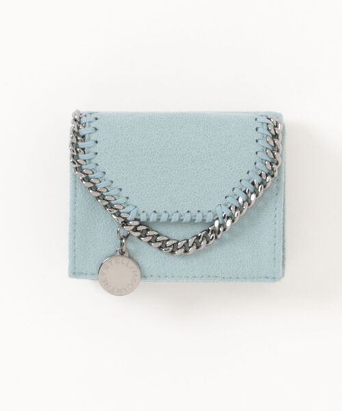 STELLA McCARTNEY(ステラマッカートニー)の「Falabella Trifold Wallet / ファラベラ トリフォールド ウォレット(財布・レディース・ライトブルー・ONE SIZE)」の1枚目の写真