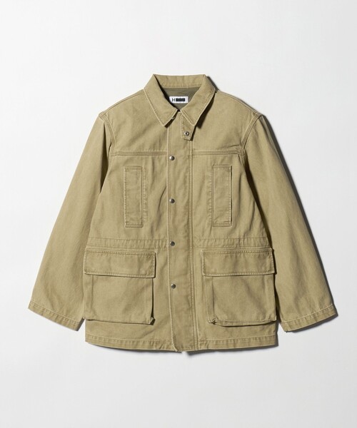 H BEAUTY&YOUTH UNITED ARROWS(エイチビューティーアンドユースユナイテッドアローズ)の「<H>ヴィンテージツイル ハーフブルゾン(その他アウター・レディース・ダークグレー/ベージュ・S)」の7枚目の写真