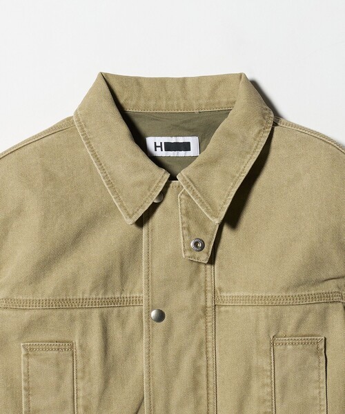 H BEAUTY&YOUTH UNITED ARROWS(エイチビューティーアンドユースユナイテッドアローズ)の「<H>ヴィンテージツイル ハーフブルゾン(その他アウター・レディース・ダークグレー/ベージュ・S)」の9枚目の写真