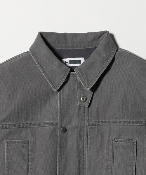 H BEAUTY&YOUTH UNITED ARROWS(エイチビューティーアンドユースユナイテッドアローズ)の「<H>ヴィンテージツイル ハーフブルゾン(その他アウター・レディース・ダークグレー/ベージュ・S)」の20枚目の写真