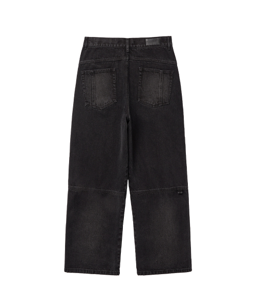 MISEKISEOUL MEN(ミセキソウルメンズ)の「Stitch semi wide jeans BLACK(デニムパンツ・メンズ・その他・1/2/3)」の3枚目の写真
