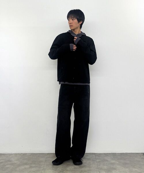 MISEKISEOUL MEN(ミセキソウルメンズ)の「Stitch semi wide jeans BLACK(デニムパンツ・メンズ・その他・1/2/3)」の7枚目の写真