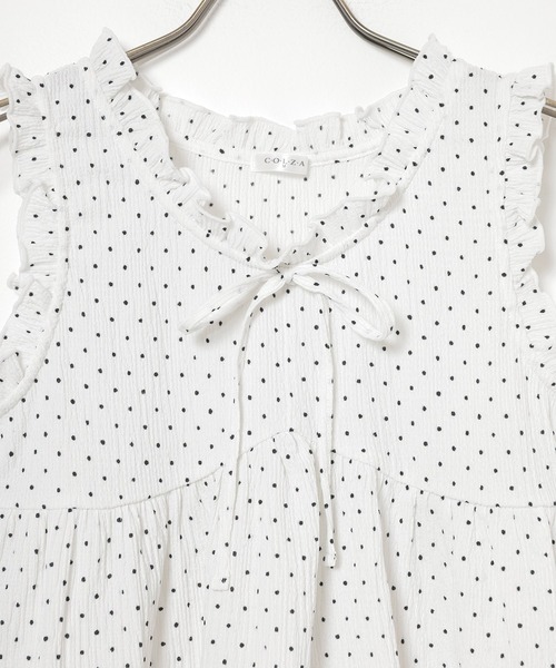 Honeys(ハニーズ)の「フリル使いトップス(Tシャツ/カットソー・レディース・ホワイト系その他2/ピンク系その他2/アイボリー系1/ブラック系その他2・L/S/M/LL)」の20枚目の写真