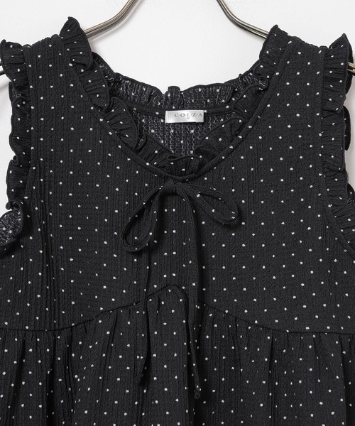 Honeys(ハニーズ)の「フリル使いトップス(Tシャツ/カットソー・レディース・ホワイト系その他2/ピンク系その他2/アイボリー系1/ブラック系その他2・L/S/M/LL)」の22枚目の写真