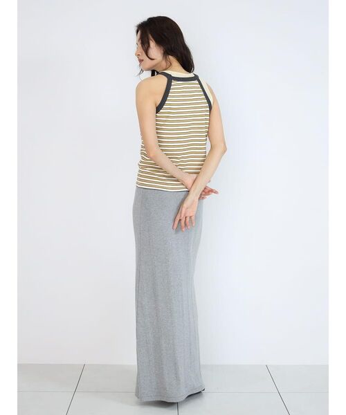 FIKA.（フィーカ）の「American sleeve border tank top（キャミソール・レディース・ブラック/グリーン系その他3/カーキ・FREE）」の12枚目の写真