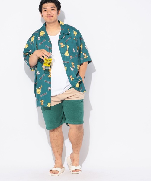 B&T CLUB(ビーティークラブ)の「ショート パンツ パイル ハーフパンツ 短パン メンズ 大きいサイズ ストレッチ 切替配色 パイルショーツ アウトドア レジャー 海 川 夏 B&T CLUB ビーアンドティークラブ(その他パンツ・メンズ・オレンジ/グレー/グリーン・X2(4L~5L)/X1(3L~4L)/X3(6L~7L)/X4(8L~9L))」の8枚目の写真