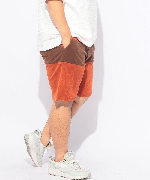 B&T CLUB(ビーティークラブ)の「ショート パンツ パイル ハーフパンツ 短パン メンズ 大きいサイズ ストレッチ 切替配色 パイルショーツ アウトドア レジャー 海 川 夏 B&T CLUB ビーアンドティークラブ(その他パンツ・メンズ・オレンジ/グレー/グリーン・X2(4L~5L)/X1(3L~4L)/X3(6L~7L)/X4(8L~9L))」の14枚目の写真