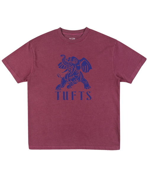 NAVYTEAM(ネイビーチーム)の「TUFTS ピグメント半袖Tシャツ(5色)(Tシャツ/カットソー・レディース・ブラウン/ブルー/ブラック×グレー/ブラック×ブラック/バーガンディー・SMALL/MEDIUM/LARGE/X-LARGE)」の1枚目の写真