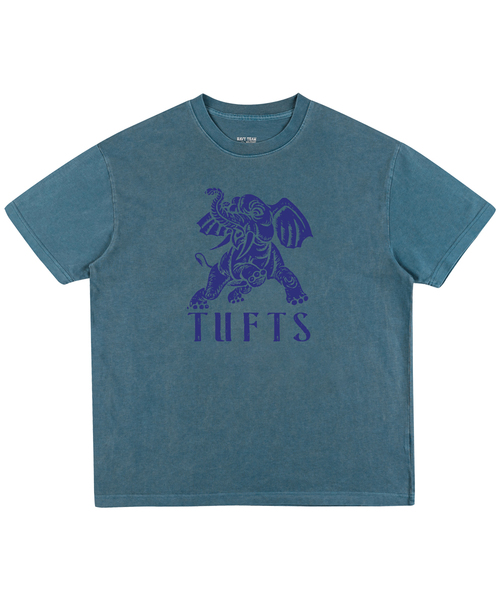 NAVYTEAM(ネイビーチーム)の「TUFTS ピグメント半袖Tシャツ(5色)(Tシャツ/カットソー・レディース・ブラウン/ブルー/ブラック×グレー/ブラック×ブラック/バーガンディー・SMALL/MEDIUM/LARGE/X-LARGE)」の5枚目の写真