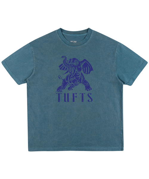 NAVYTEAM(ネイビーチーム)の「TUFTS ピグメント半袖Tシャツ(5色)(Tシャツ/カットソー・レディース・ブラウン/ブルー/ブラック×グレー/ブラック×ブラック/バーガンディー・SMALL/MEDIUM/LARGE/X-LARGE)」の9枚目の写真