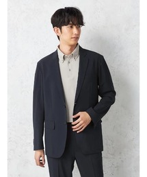 セットアップ ジャケット 2つボタン 防シワ(イージーケア) ストレッチ 通年 吸汗速乾 UVカット【AIR SUIT】