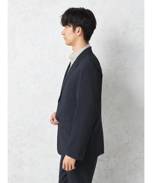 HARUYAMA(ハルヤマ)の「セットアップ ジャケット 2つボタン 防シワ(イージーケア) ストレッチ 通年 吸汗速乾 UVカット【AIR SUIT】(テーラードジャケット・メンズ・ネイビー/ブルー/ブラック・L/M/LL)」の5枚目の写真