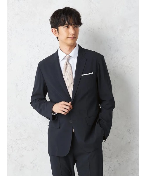 HARUYAMA(ハルヤマ)の「セットアップ ジャケット 2つボタン 防シワ(イージーケア) ストレッチ 通年 吸汗速乾 UVカット【AIR SUIT】(テーラードジャケット・メンズ・ネイビー/ブルー/ブラック・L/M/LL)」の12枚目の写真