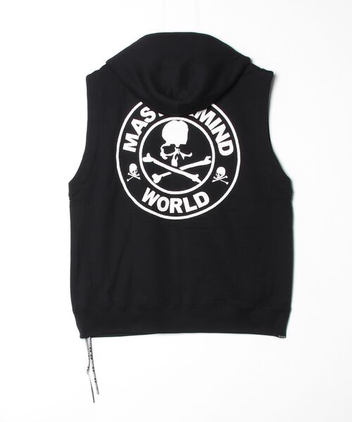 mastermind JAPAN(マスターマインド)の「GLASS BEADED SLEEVELESS HOODIE(パーカー・メンズ・ブラック・XL)」の2枚目の写真