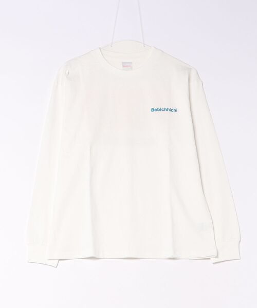A BAG OF CHIPS(アバッグオブチップス)の「RiCO SUCRE/リコシュクレ モンチッチ ロゴ 長袖Tシャツ レディース ロンT(Tシャツ/カットソー・レディース・ブラック系その他3/ホワイト系その他2/オフホワイト/ホワイト系その他/ブラック/ホワイト/ブラック系その他2/ブラック系その他・FREE)」の2枚目の写真