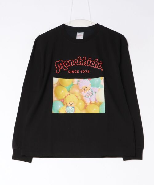 A BAG OF CHIPS(アバッグオブチップス)の「RiCO SUCRE/リコシュクレ モンチッチ ロゴ 長袖Tシャツ レディース ロンT(Tシャツ/カットソー・レディース・ブラック系その他3/ホワイト系その他2/オフホワイト/ホワイト系その他/ブラック/ホワイト/ブラック系その他2/ブラック系その他・FREE)」の5枚目の写真