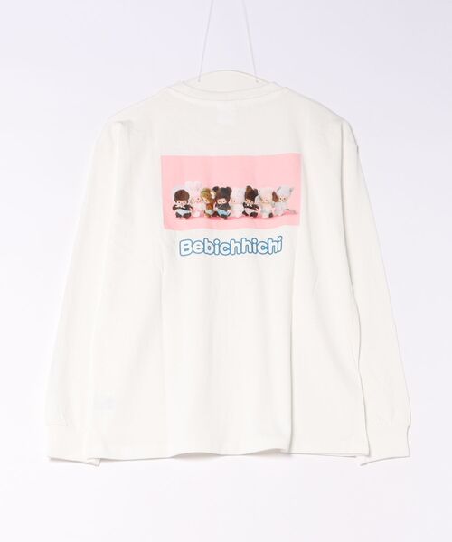 A BAG OF CHIPS(アバッグオブチップス)の「RiCO SUCRE/リコシュクレ モンチッチ ロゴ 長袖Tシャツ レディース ロンT(Tシャツ/カットソー・レディース・ブラック系その他3/ホワイト系その他2/オフホワイト/ホワイト系その他/ブラック/ホワイト/ブラック系その他2/ブラック系その他・FREE)」の11枚目の写真