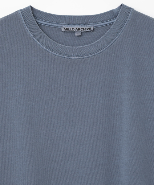 Millo Archive（ミロ アーカイブ）の「エッセンシャルピグメントダイTシャツ [インディゴブルー]（Tシャツ/カットソー・メンズ・その他・SMALL/MEDIUM/LARGE/X-LARGE）」の2枚目の写真
