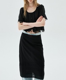 SHEER COTTON A LINE SKIRT / シアー コットン A ライン スカート