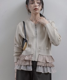 新品　Eimee Law ブルゾン アウター フラワーエンブロ ブルゾン グレー Eimee Law｜エイミーロウのブルゾン通販 - ZOZOTOWN