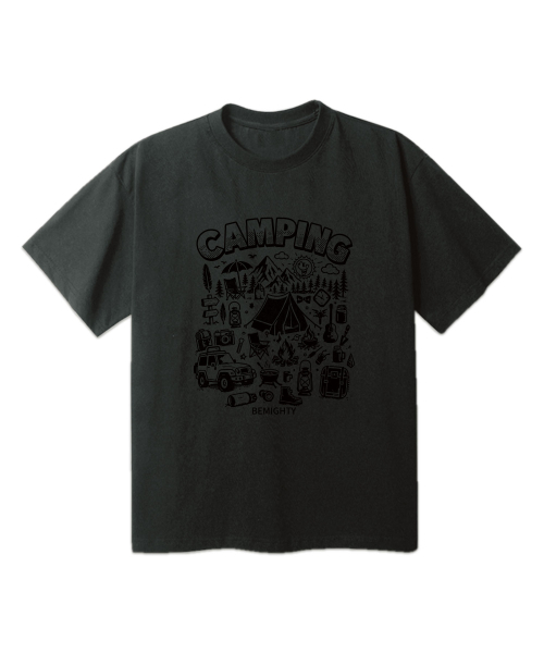 BEMIGHTY（ビーマイティー）の「キャンピングトリップオーバーサイズ半袖Tシャツ[オートミール]（Tシャツ/カットソー・メンズ・その他・L/XL/XXL）」の3枚目の写真