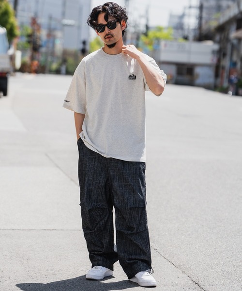 En serio TOKYO（エンソリオトーキョー）の「【GERRY】別注MT刺繍半袖Tシャツ 42-9147G-BJ（Tシャツ/カットソー・メンズ・ブラック/カーキ/オートミール/ホワイト/ダークブルー・MEDIUM/SMALL/LARGE/X-LARGE）」の18枚目の写真