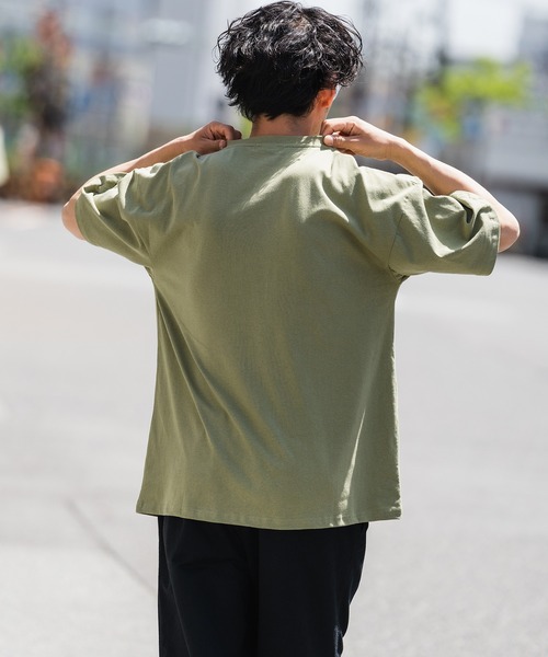 En serio TOKYO（エンソリオトーキョー）の「【GERRY】別注MT刺繍半袖Tシャツ 42-9147G-BJ（Tシャツ/カットソー・メンズ・ブラック/カーキ/オートミール/ホワイト/ダークブルー・MEDIUM/SMALL/LARGE/X-LARGE）」の21枚目の写真