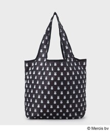 ◆【miffy】総柄プリントポケッタブルエコバッグ