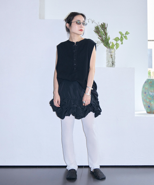 CITYSHOP（シティーショップ）の「MARGE TAFFETA BALLOON HEM COVER SKIRT 1012-0105-038：スカート（スカート・レディース・ブラック・38/36）」の11枚目の写真