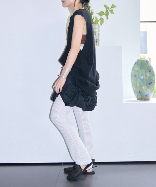 CITYSHOP（シティーショップ）の「MARGE TAFFETA BALLOON HEM COVER SKIRT 1012-0105-038：スカート（スカート・レディース・ブラック・38/36）」の12枚目の写真