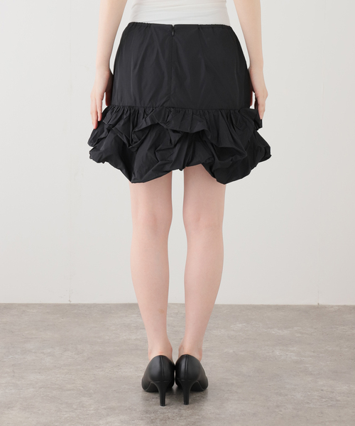 CITYSHOP（シティーショップ）の「MARGE TAFFETA BALLOON HEM COVER SKIRT 1012-0105-038：スカート（スカート・レディース・ブラック・38/36）」の2枚目の写真