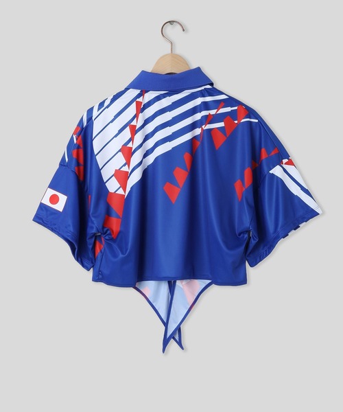 adidas Originals(アディダスオリジナルス)の「adidas WC JAPAN RECONSTRUCTED BRINGBACK JERSEY KE2291(Tシャツ/カットソー・メンズ・ブルー・S/M)」の2枚目の写真