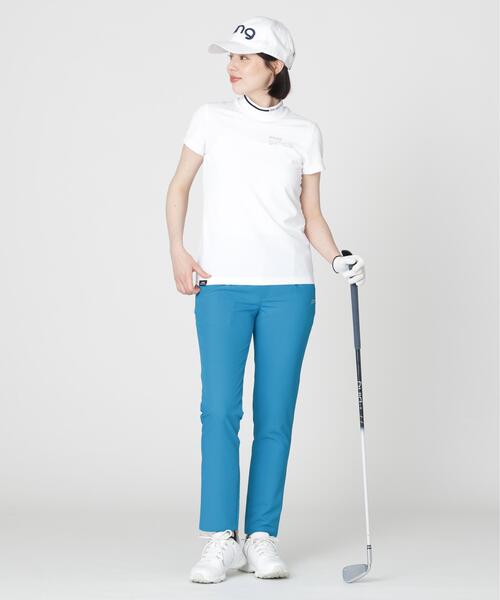 PING(ピン)の「【PING APPAREL】ワッフルロゴジャカード衿半袖ハイネックシャツ (LADIES)(Tシャツ/カットソー・レディース・ホワイト/グレー/ブラック・L/M/S/LL)」の12枚目の写真