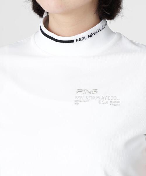 PING(ピン)の「【PING APPAREL】ワッフルロゴジャカード衿半袖ハイネックシャツ (LADIES)(Tシャツ/カットソー・レディース・ホワイト/グレー/ブラック・L/M/S/LL)」の18枚目の写真